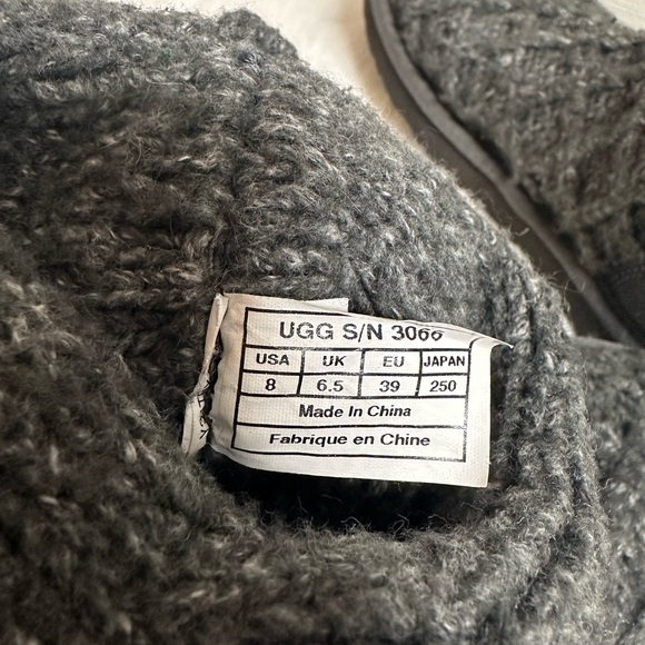 UGG Australia Gray Lattice Cardy 3 Button Winter
Knit Boots SIZE 8 - Picture 5 of 6